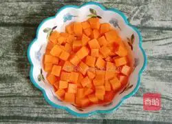 Illustration of how to make chicken, millet and radish porridge 2