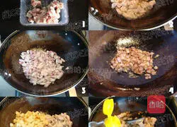 Illustration of how to make braised pork with rice 1