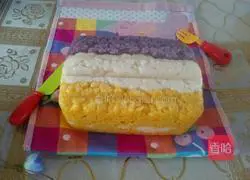 Three-grain noodles made into cakes Illustration of practice 16