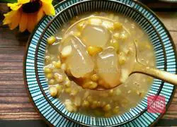 Illustration of how to make taro ball and mung bean porridge 10