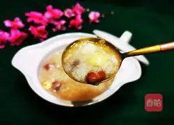 Illustration of how to make Lily Lotus Seed and Adzuki Bean Beauty Porridge 12