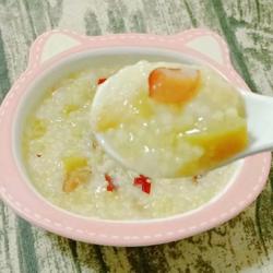 Chestnut and red dates double rice porridge