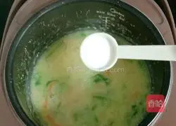 Millet Chicken and Vegetable Porridge Recipe Illustration 12