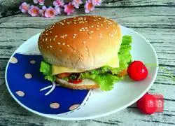 Crispy Chicken Cheeseburger Recipe Illustration 10