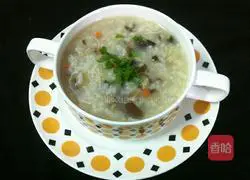 Illustration of how to make mushroom porridge 7