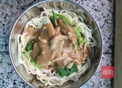 Illustration of how to make sesame cold noodles 3