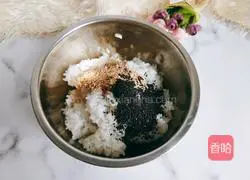 Illustration of how to make pan-fried sesame rice balls 4