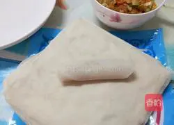 Illustration of three fresh vegetable spring rolls 12