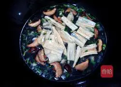 Yuba and mushroom soup for rice noodles Practice illustration 6