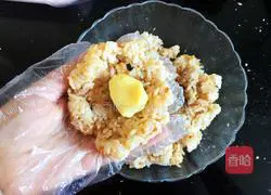 Illustration of how to make meat floss germ rice popcorn rice balls 5