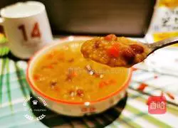 Illustration of how to make red bean and millet porridge 11