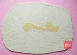 Illustration of how to make green onion rolls 7