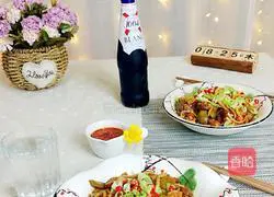 Illustration of how to make braised beans and noodles 10