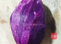 Illustration of how to make purple sweet potato cake 1