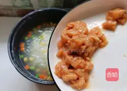  Illustration of how to make mixed vegetable and chicken porridge 6