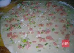 Illustration of how to make ham, green onion, pepper and salt rolls 10