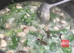 Illustration of how to make cabbage and mushroom porridge 8