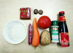 Illustration of tomato braised rice 1