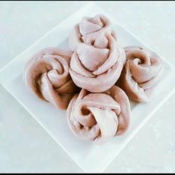 Purple potato rose roll