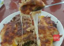 Illustration of how to make double-bacteria cheese mixed baked rice 7