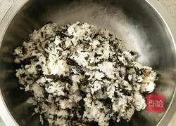 Illustration 3 of how to make seaweed rice balls by hand 3 