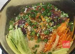 Illustration of how to make sausage and cured clay pot rice 8