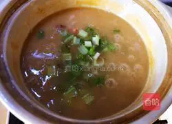 Illustration of how to make shrimp porridge 10