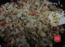 Illustration of how to make steak, bacon, grandma's dish, spareribs and minced meat baked rice 9