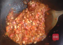 Illustration of how to make pasta with colorful tomato sauce 11