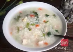 Chicken stems Illustration of how to make rice porridge 12