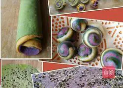 Illustration of how to make lollipop sesame and salt flower rolls 9