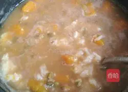 Pumpkin and mung bean porridge recipe 12