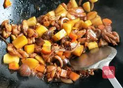 Mushroom and Chicken Braised Rice Recipe Illustration 6