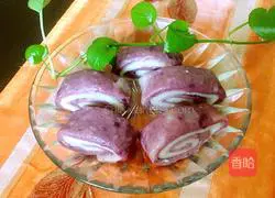 Illustration of how to make purple sweet potato rolls 9