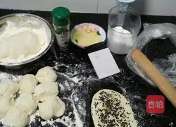 Illustration of how to make sesame rolls 3