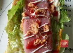 Illustration of how to make a fermented hamburger breakfast 16