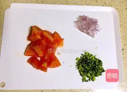 Illustration of how to make tomato and onion minced meat risotto 2