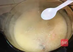 Illustration of how to make shrimp porridge 12