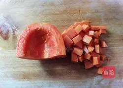 Illustration of how to make papaya, white fungus and millet porridge 4