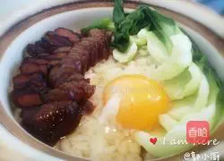 Illustration of how to make preserved clay pot rice and Sichuan bacon crispy rice 8