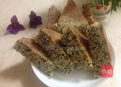 Illustration of how to make lotus root powder and black sesame hair cake 9