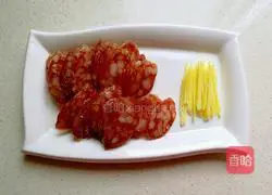 Illustration of how to make sausage claypot rice 2