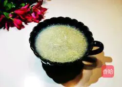 Illustration of how to make black millet and lily porridge 9