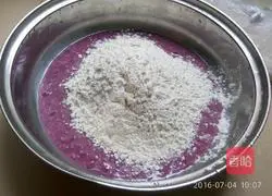 European Cup Purple Sweet Potato Sweet Wine Egg Hair Cake Recipe Illustration 6