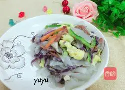Illustration of how to make stir-fried rice noodles 11
