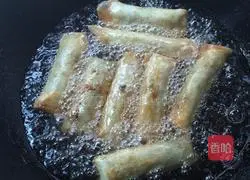 Illustration of how to make fried spring rolls 5