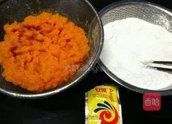 Illustration of how to make pumpkin and sesame hair cake 1