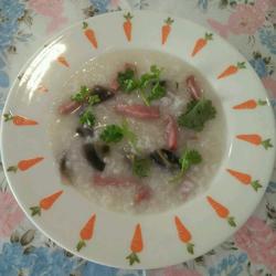Red Sausage and Preserved Egg Porridge