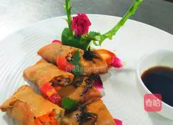 Illustration of how to make Japanese spring rolls 4