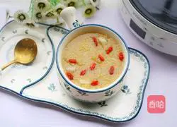 Illustration of how to make millet and yam porridge 12